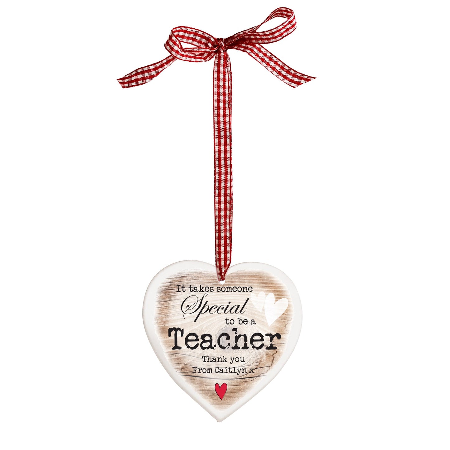 Personalised Someone Special Wooden Heart Shaped Decoration: 7 - Decorations By Gift Moments