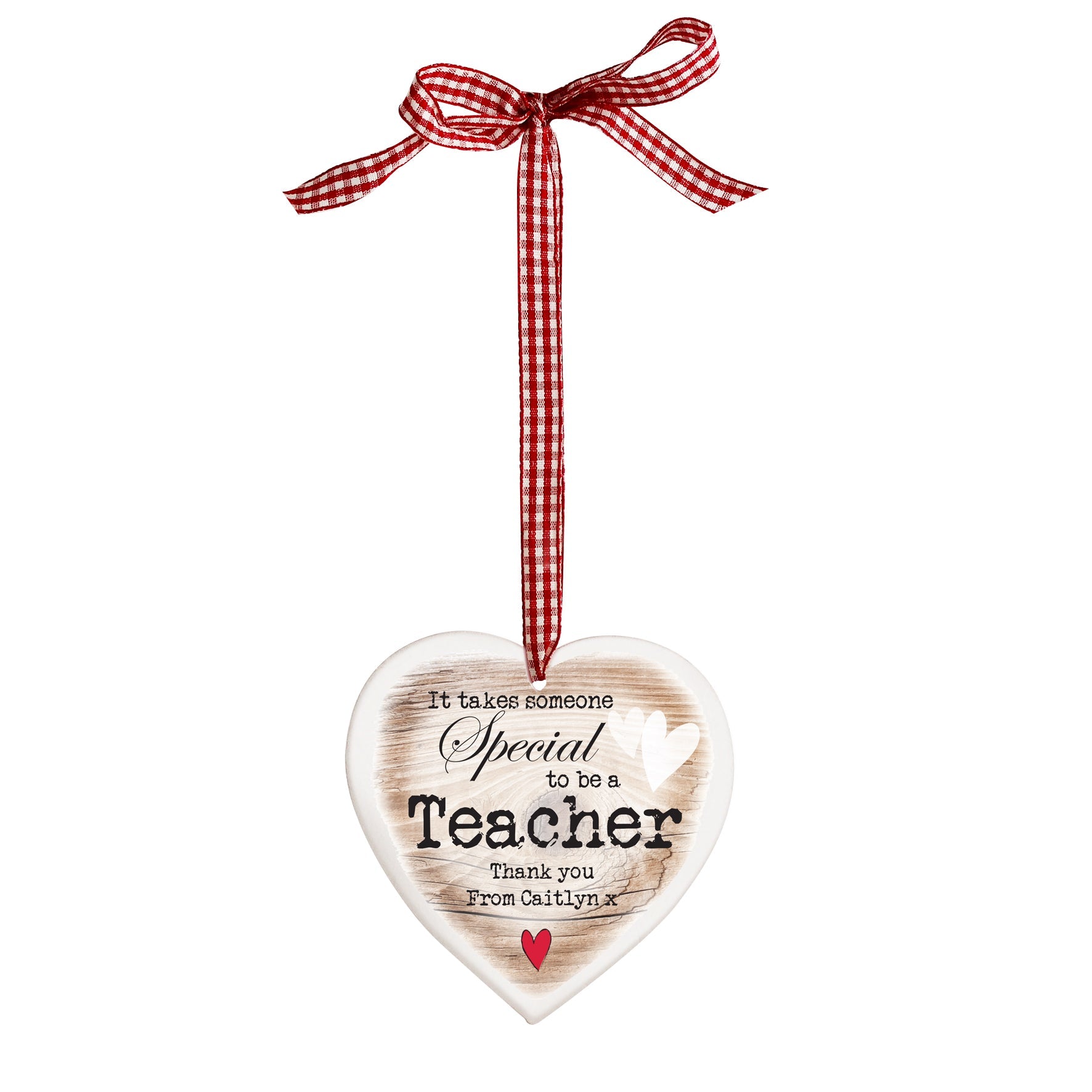 Personalised Someone Special Wooden Heart Shaped Decoration: 7 - Decorations By Gift Moments