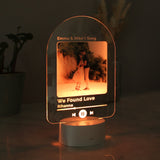 Personalised Our Song Photo Upload LED Colour Changing Light: 8 Lighting By Gift Moments