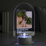 Personalised Our Song Photo Upload LED Colour Changing Light: 1 Lighting By Gift Moments