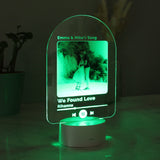 Personalised Our Song Photo Upload LED Colour Changing Light: 7 Lighting By Gift Moments