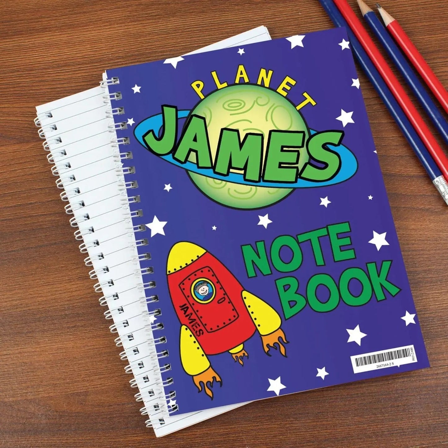 Personalised Space A5 Notebook: 1 - Notebooks By Gift Moments