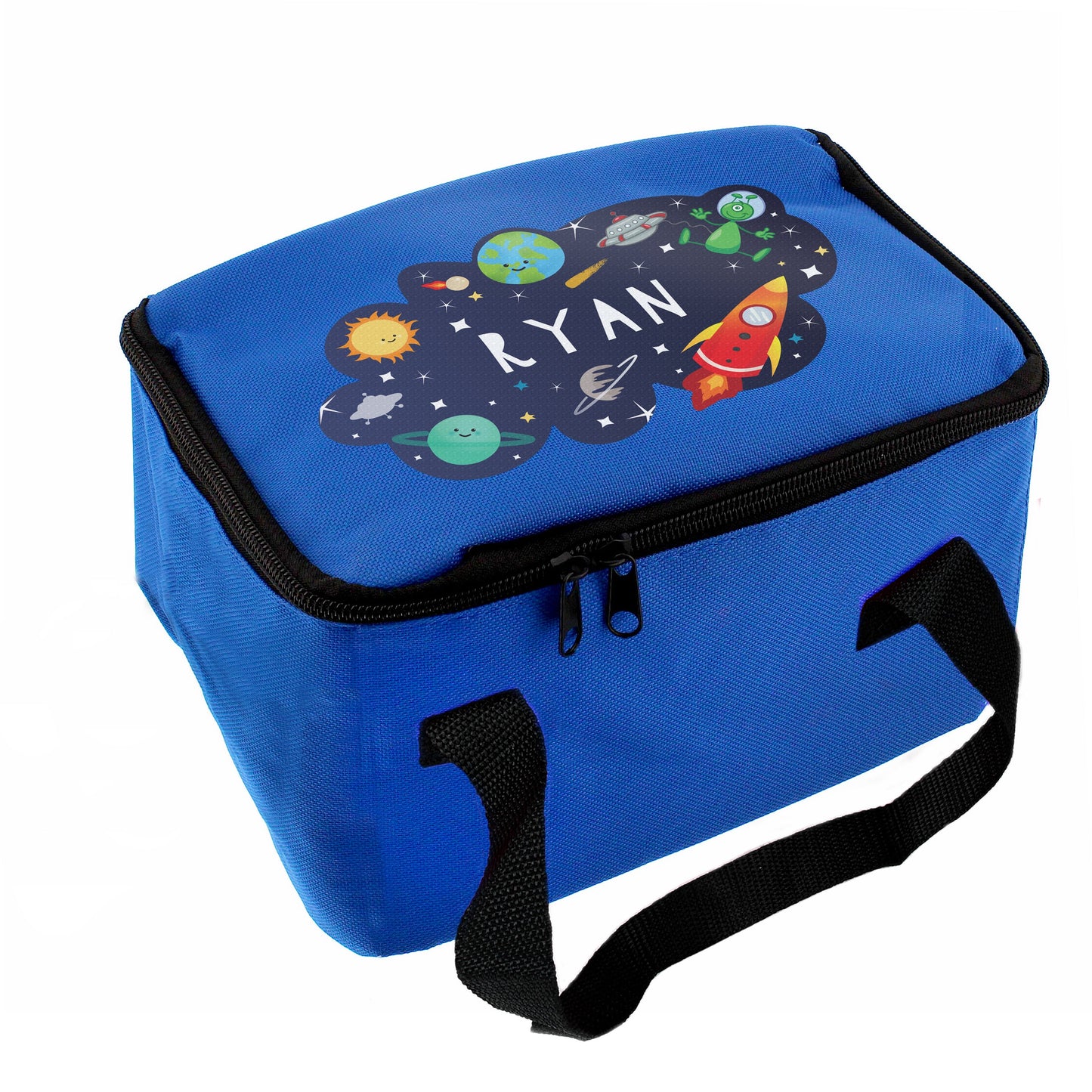Personalised Space Blue Lunch Bag: 5 - Lunch Boxes & Bags By Gift Moments