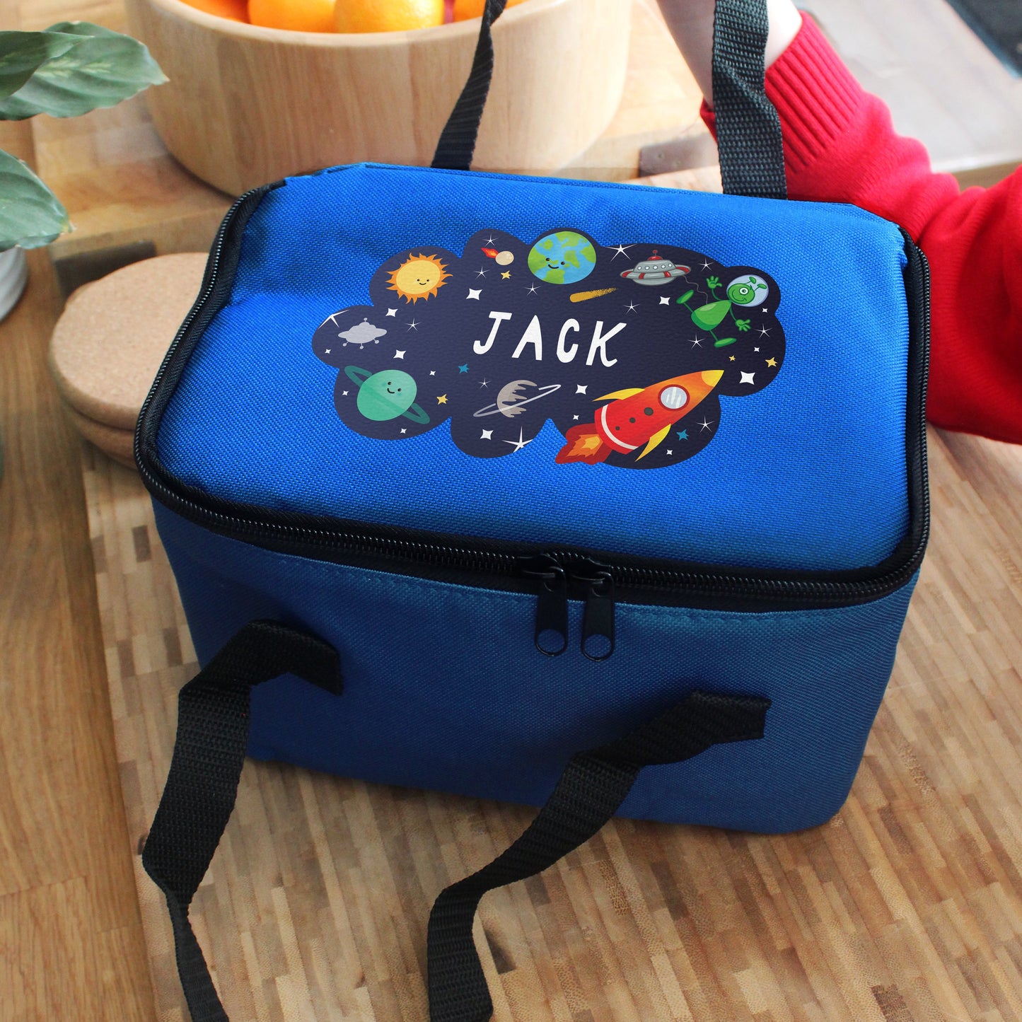 Personalised Space Blue Lunch Bag: 3 - Lunch Boxes & Bags By Gift Moments