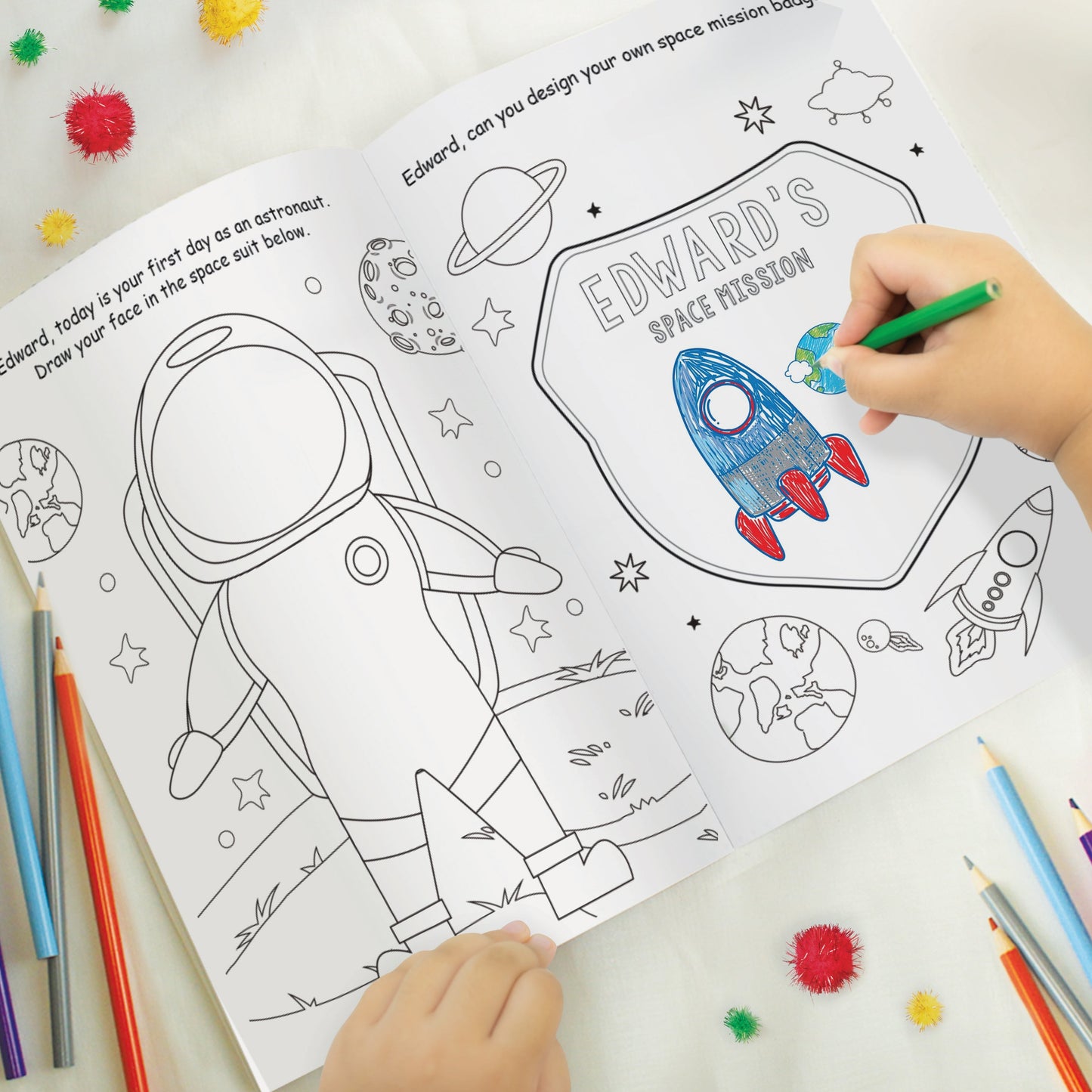 Personalised Space Colouring Book: 2 - Books By Gift Moments