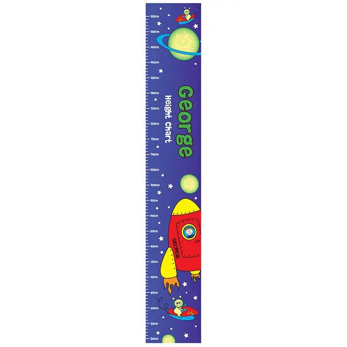 Personalised Space Height Chart: 4 - Height Charts By Gift Moments