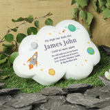 Personalised Space Resin Memorial Cloud: 1 - Memorials By Gift Moments