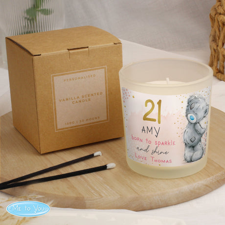 Personalised Me To You Sparkle Birthday Scented Jar Candle: 2 - Candles