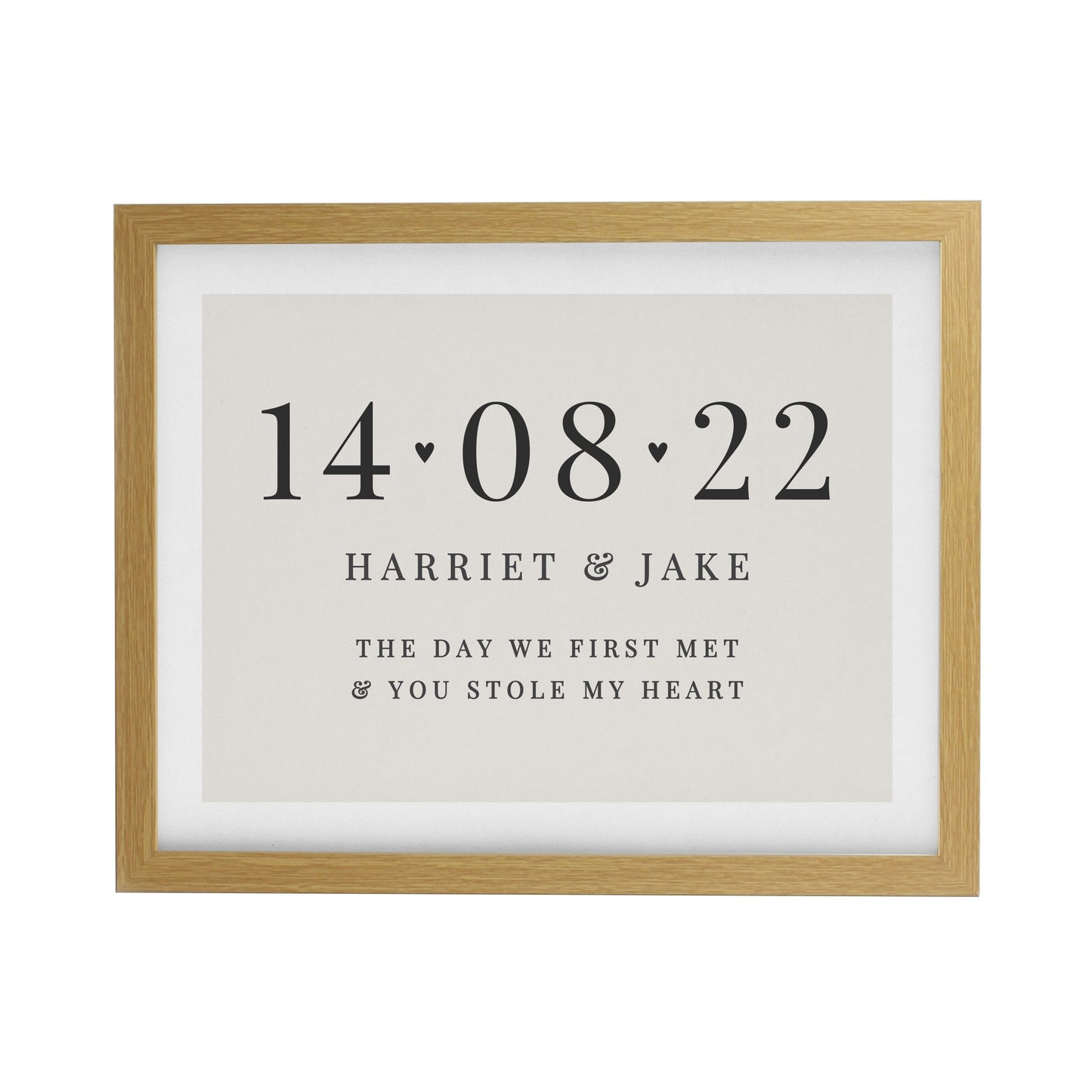 Personalised Special Date Framed Prints: 7 - Framed Prints By Gift Moments