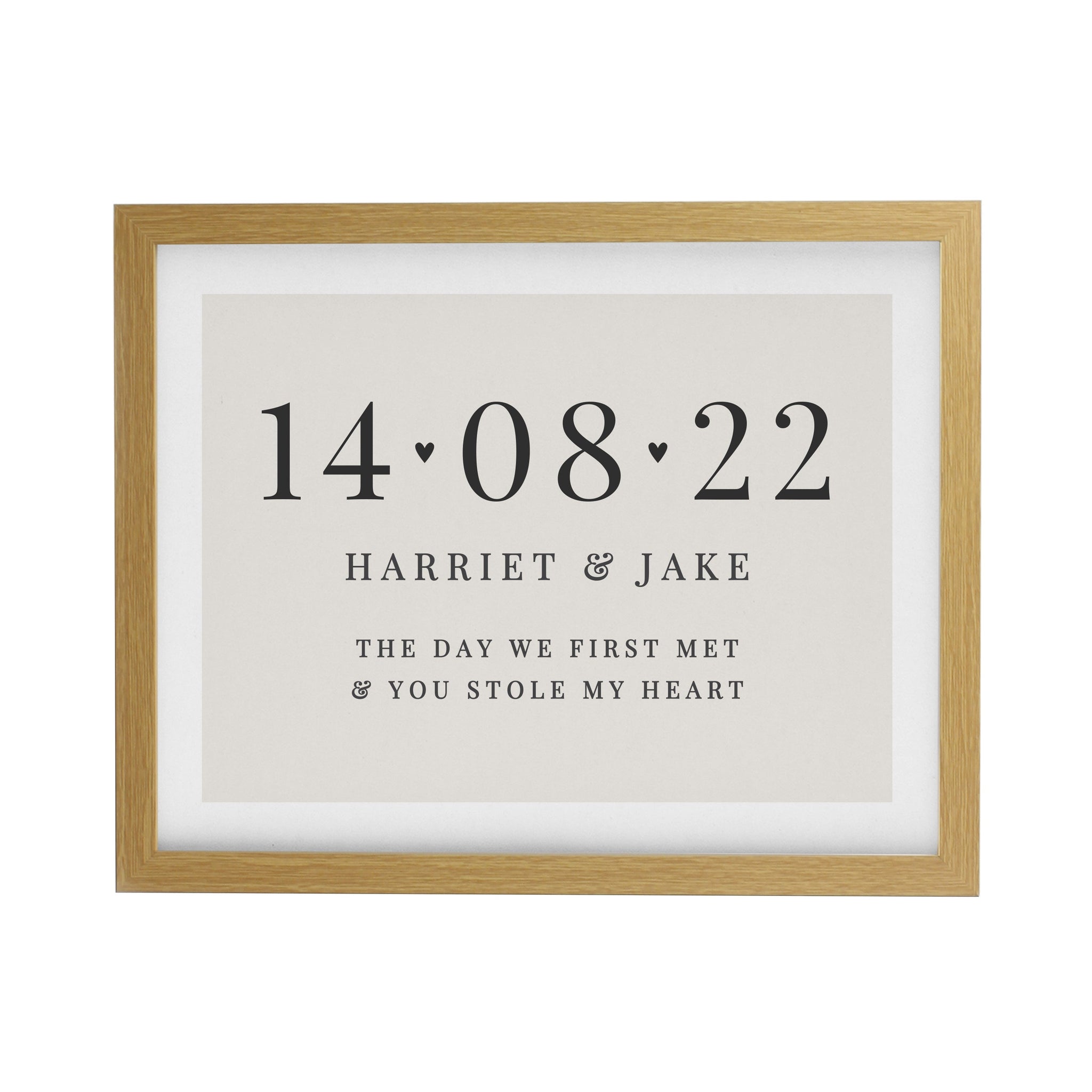 Personalised Special Date Framed Prints: 7 - Framed Prints By Gift Moments