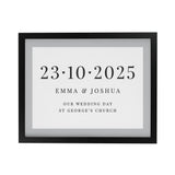 Personalised Special Date Framed Prints: 8 - Framed Prints By Gift Moments