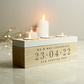 Personalised Special Date Triple Tealight Box - Shop Candle Holders At Gift Moments - 1
