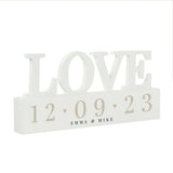Personalised Special Date Wooden Love Ornament: 4 - Ornaments By Gift Moments