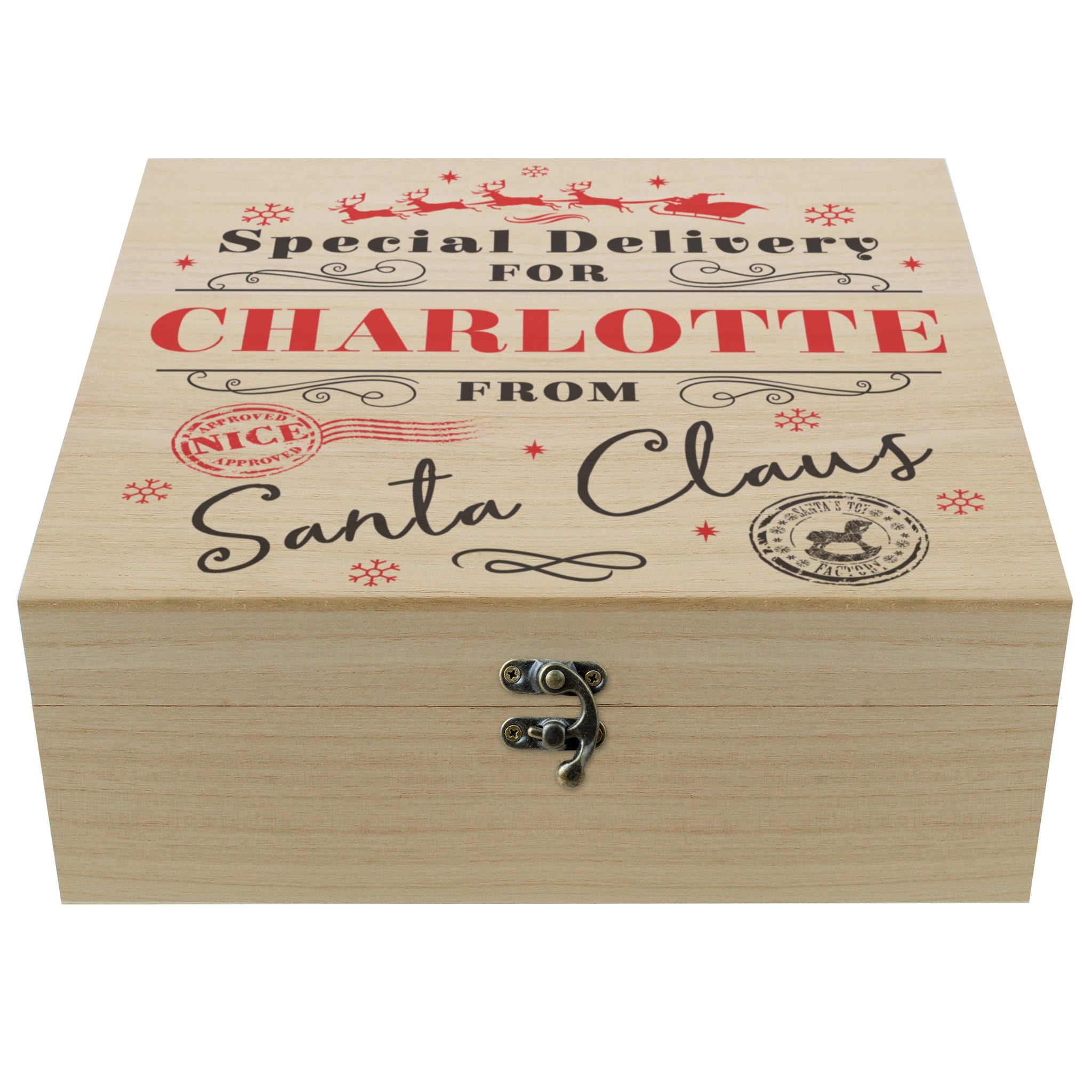 Personalised Special Delivery Christmas Eve Box: 5 - Storage By Gift Moments
