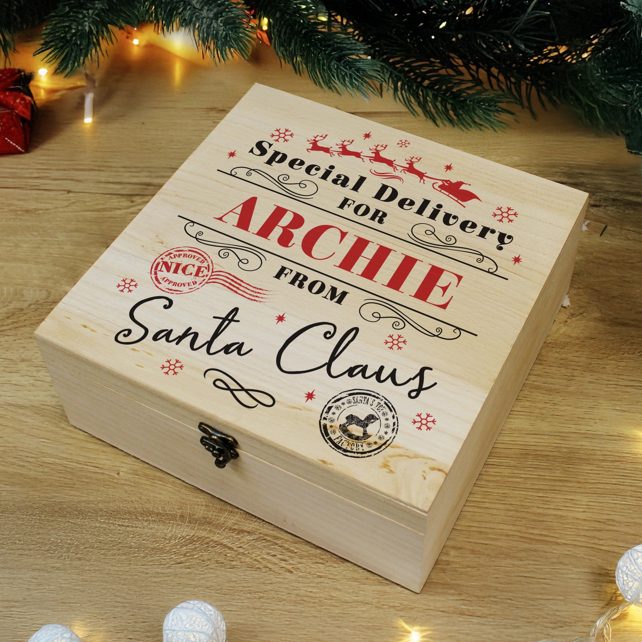 Personalised Special Delivery Christmas Eve Box: 2 - Storage By Gift Moments