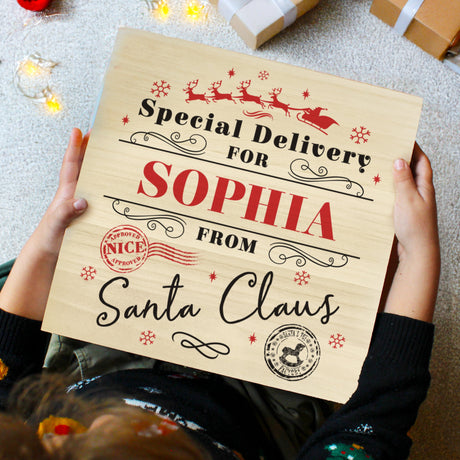 Personalised Special Delivery Christmas Eve Box: 4 - Storage By Gift Moments
