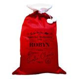 Personalised Special Delivery Red Sack: 4 - Christmas Sacks By Gift Moments