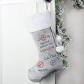 Personalised Special Delivery Silver Grey Stocking - Shop Christmas Stockings At Gift Moments - 1