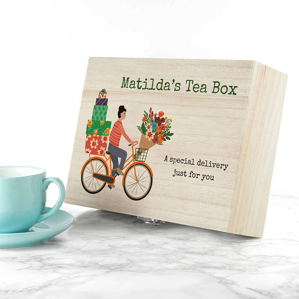 Personalised Special Delivery Tea Box Selection: 6 Tea Boxes By Gift Moments