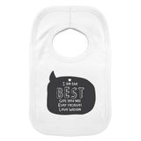 Personalised Speech Bubble Bib: 2 - Baby Clothing By Gift Moments
