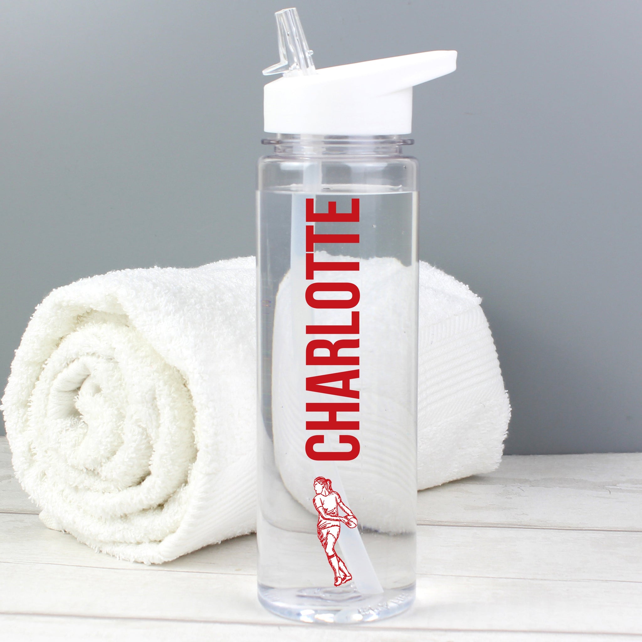 Personalised Sports Name Only Water Bottle: 4 - Water Bottles By Gift Moments