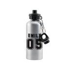 Personalised Sports Number Silver Drinks Bottle - Shop Kids Bottles At Gift Moments - 2