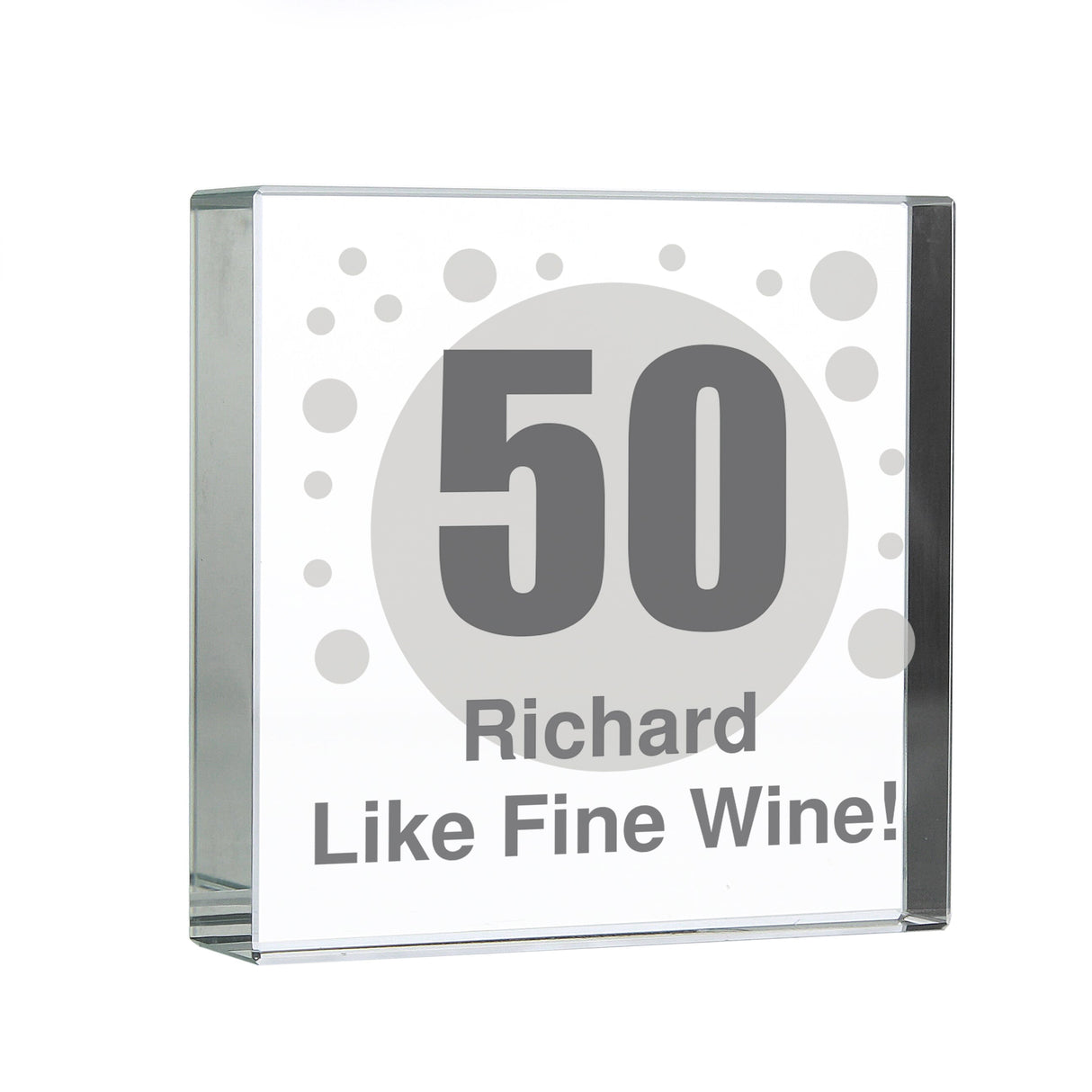 Personalised Spots Age Crystal Token: 4 - Crystal Tokens By Gift Moments