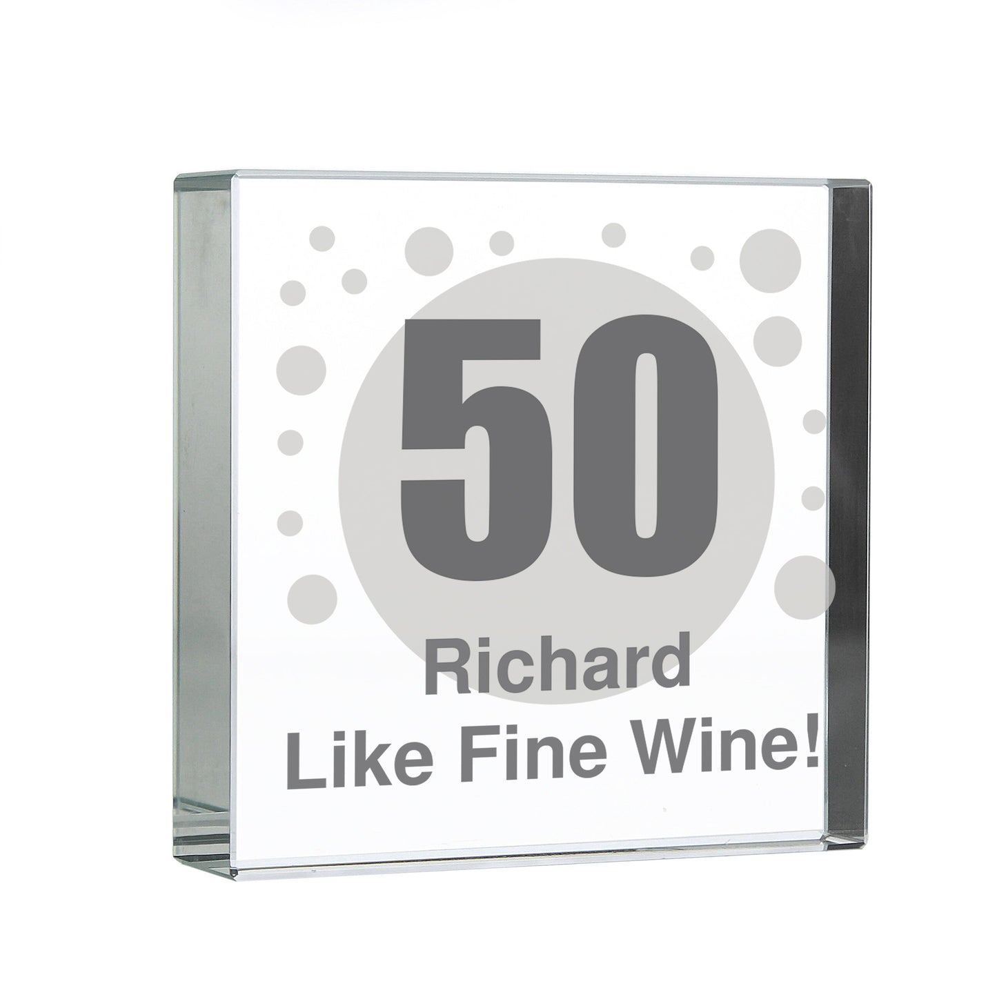 Personalised Spots Age Crystal Token: 4 - Crystal Tokens By Gift Moments