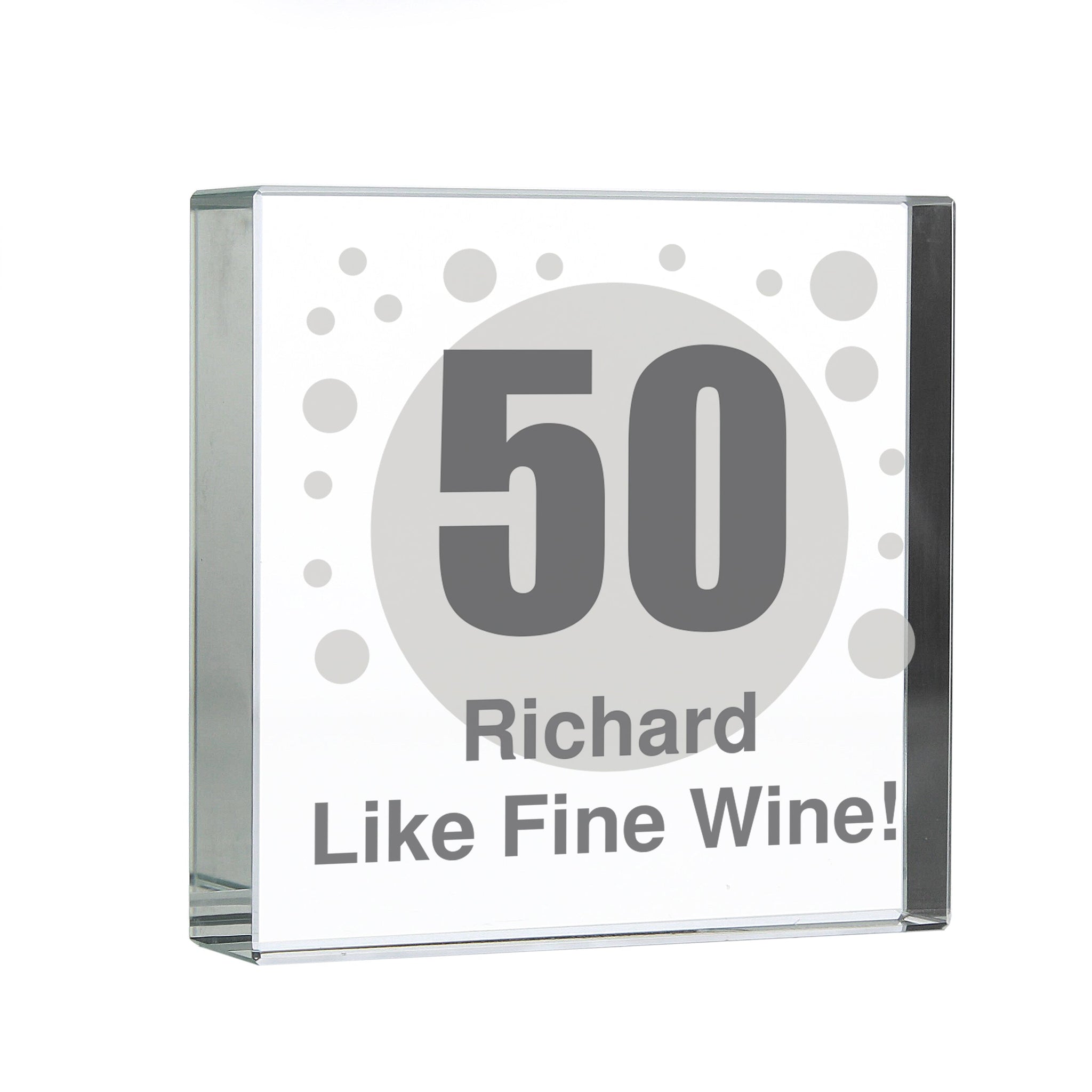 Personalised Spots Age Crystal Token: 4 - Crystal Tokens By Gift Moments