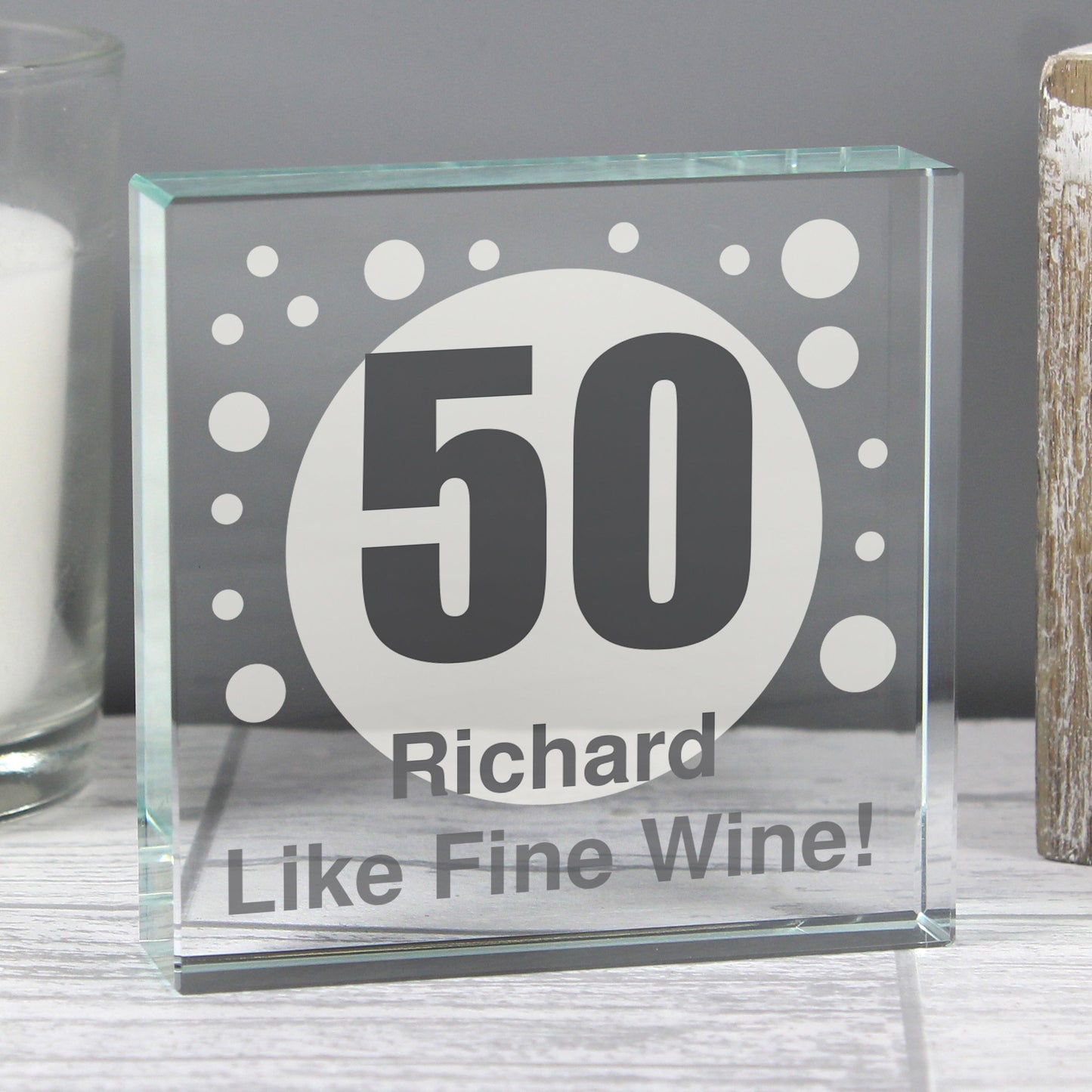 Personalised Spots Age Crystal Token: 2 - Crystal Tokens By Gift Moments