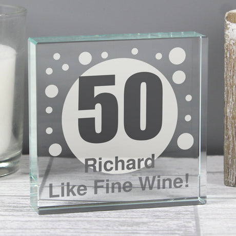 Personalised Spots Age Crystal Token: 2 - Crystal Tokens By Gift Moments