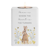 Personalised Spring Bunny Tealight Holder: 5 - Candle Holders By Gift Moments