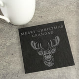 Personalised Stag Slate Coaster: 3 - Coasters By Gift Moments