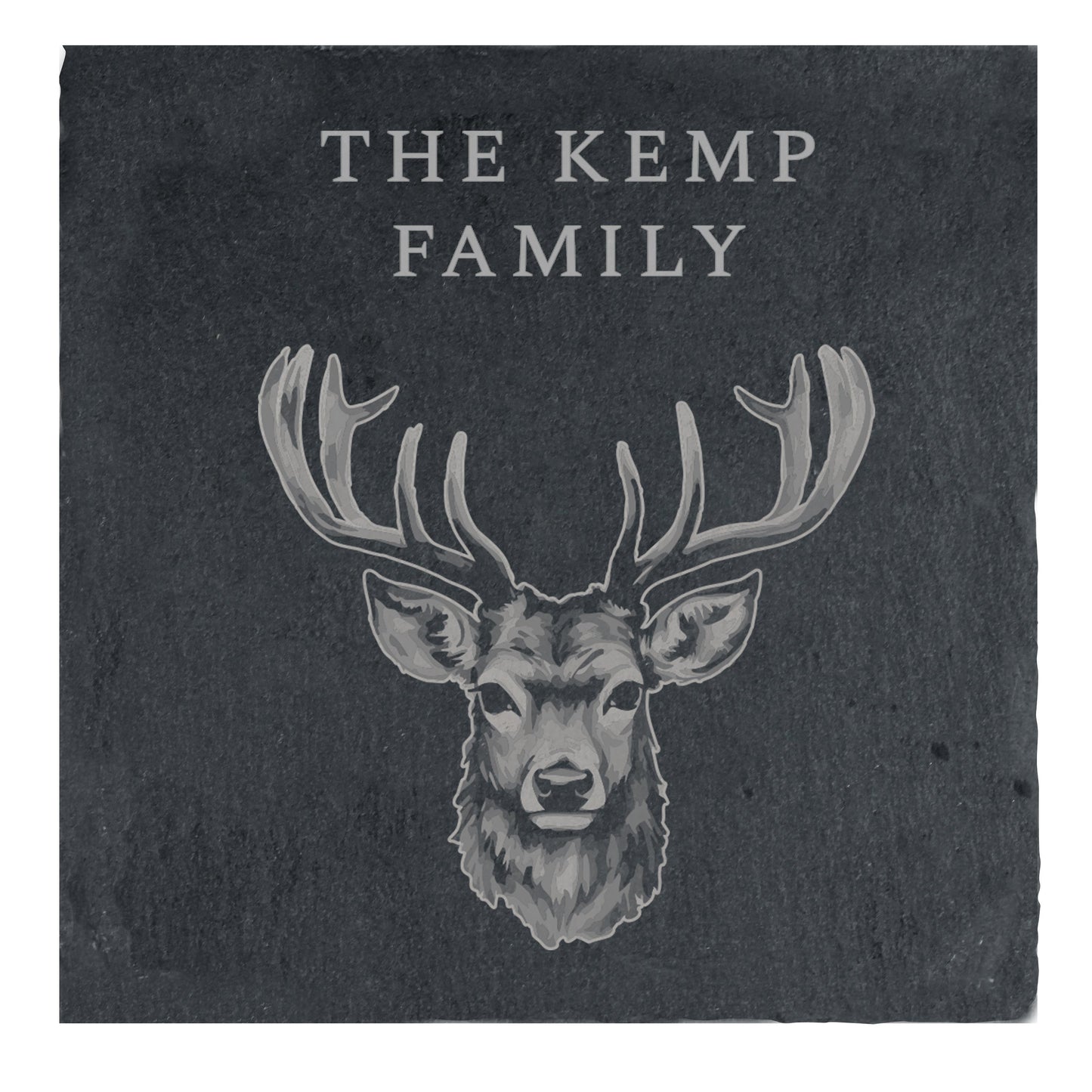 Personalised Stag Slate Coaster: 5 - Coasters By Gift Moments
