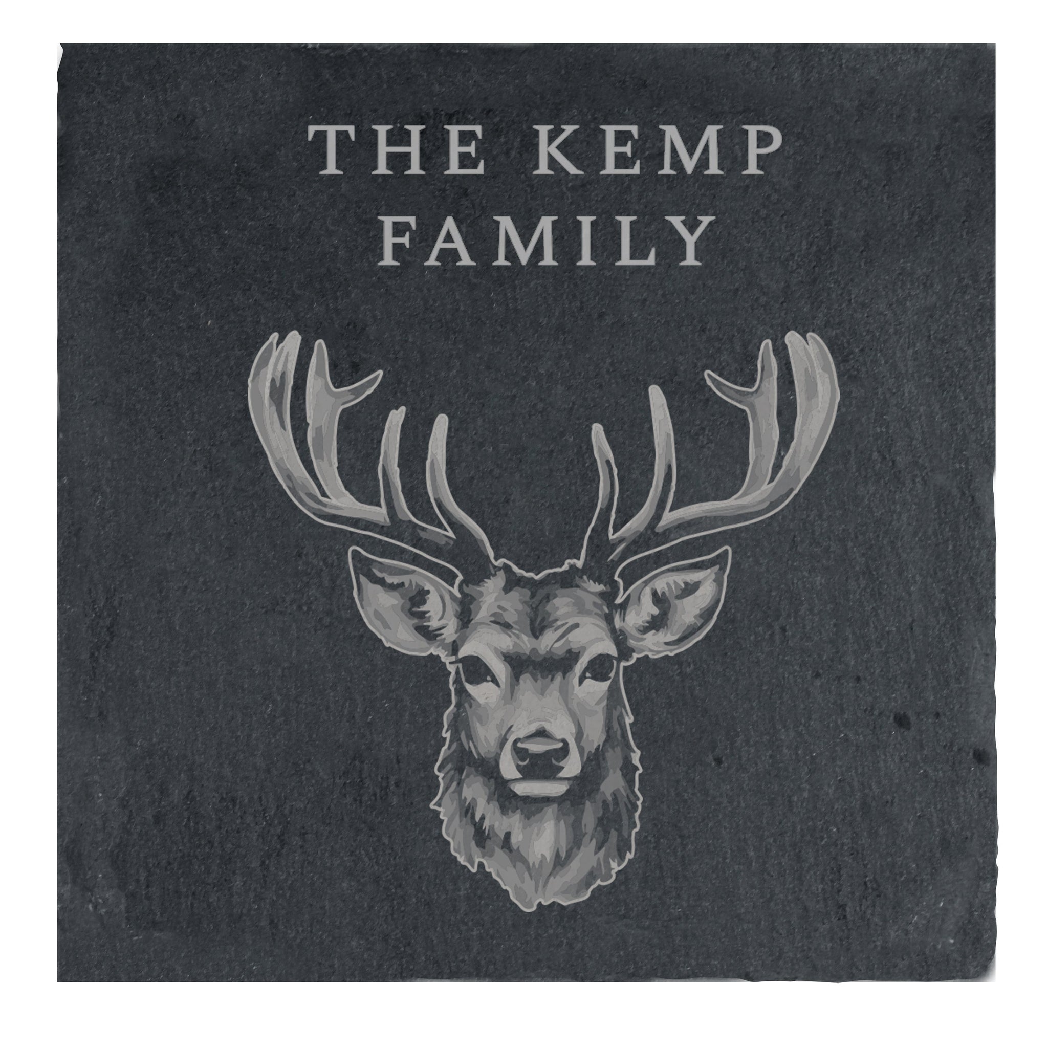 Personalised Stag Slate Coaster: 5 - Coasters By Gift Moments