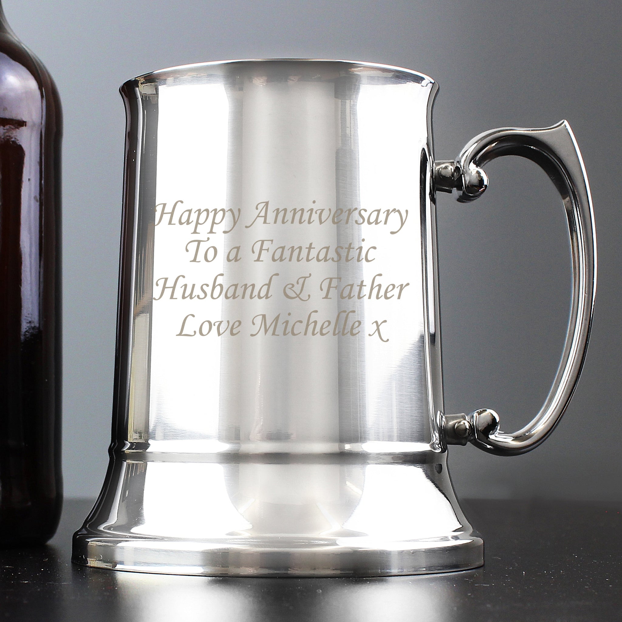 Personalised Stainless Steel Tankard: 2 - Tankards By Gift Moments
