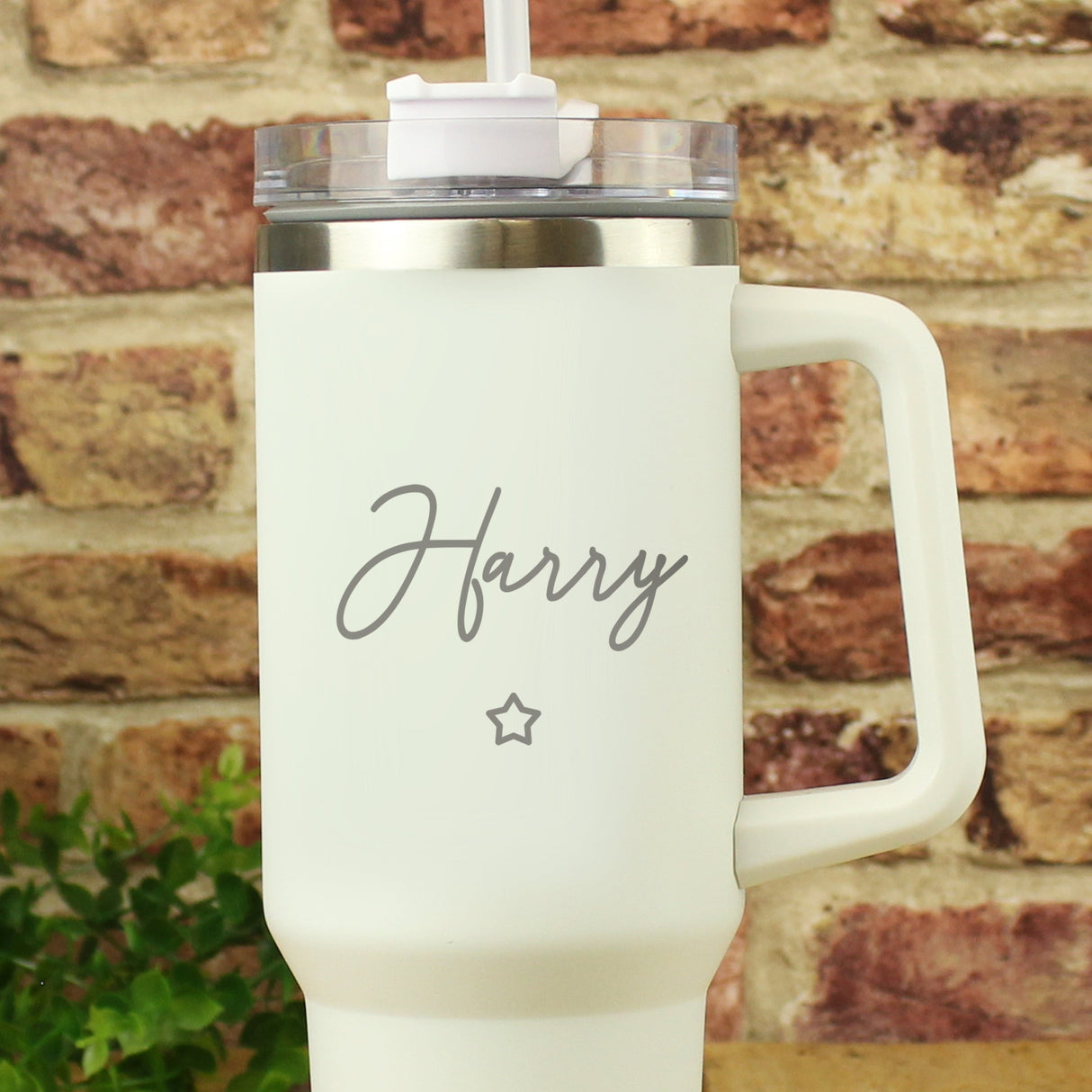 Personalised Star 40oz White Travel Cup: 3 - Travel Mugs By Gift Moments