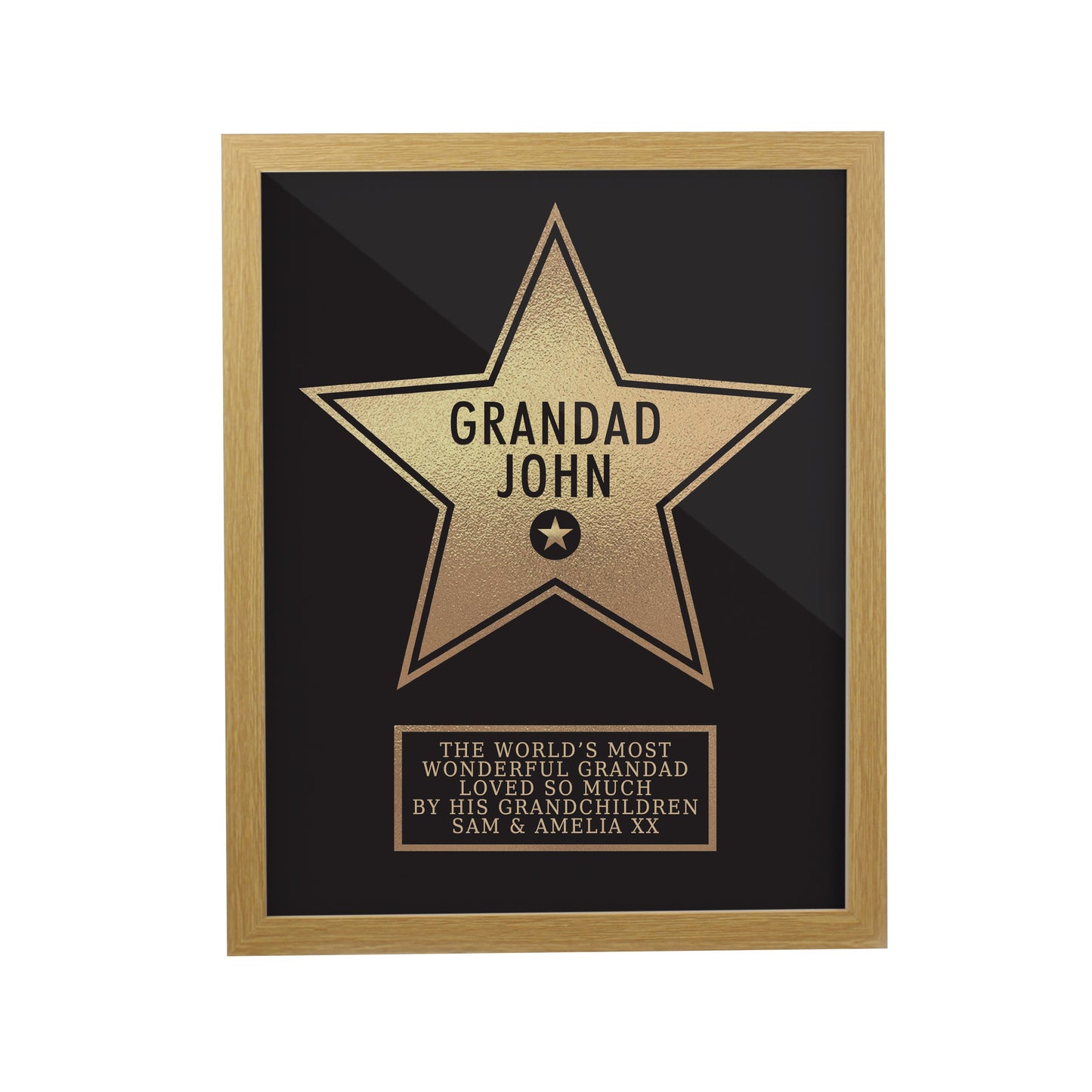 Personalised Star Award Framed Prints: 7 - Framed Prints By Gift Moments
