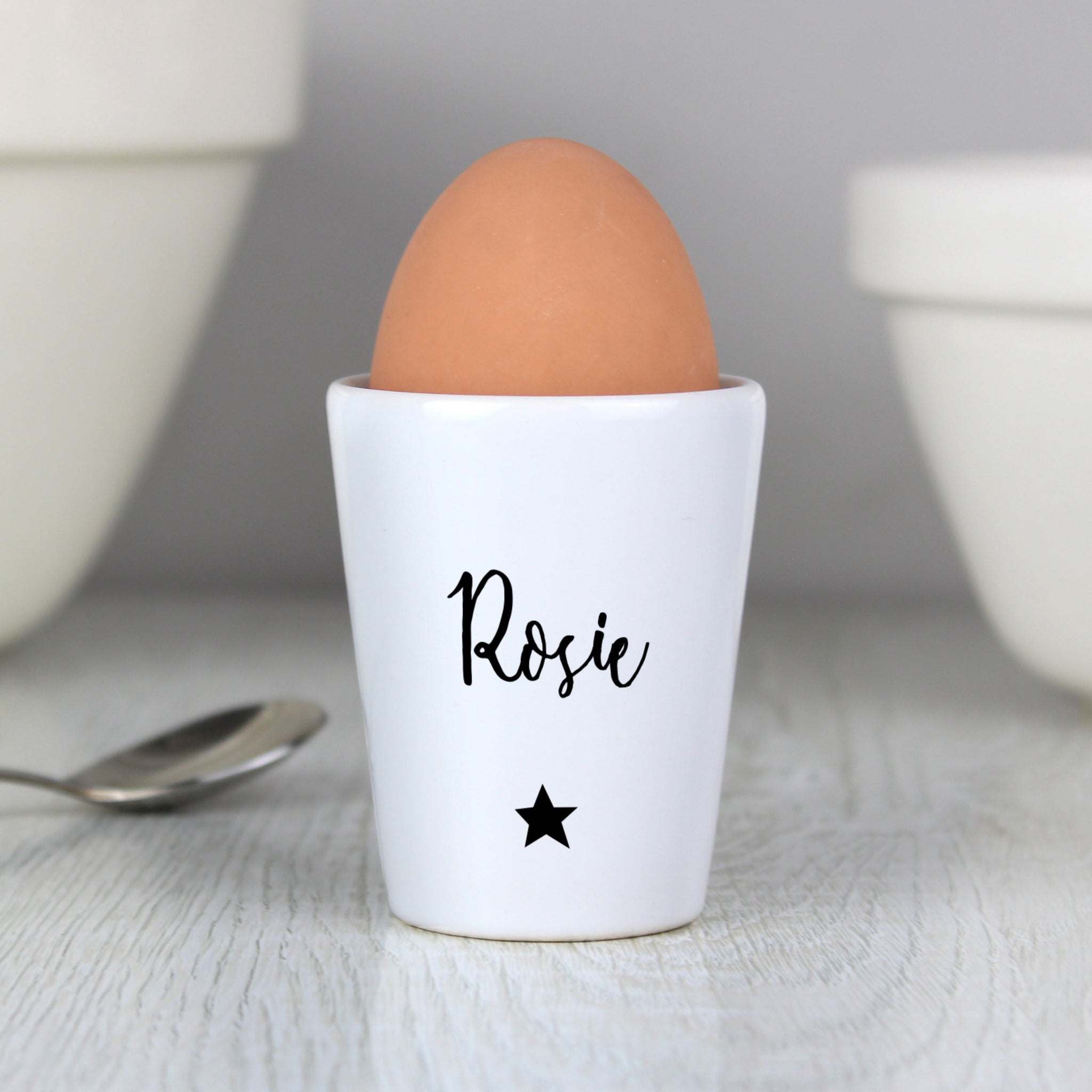 Personalised Star Name Only Egg Cup: 1 - Egg Cups By Gift Moments