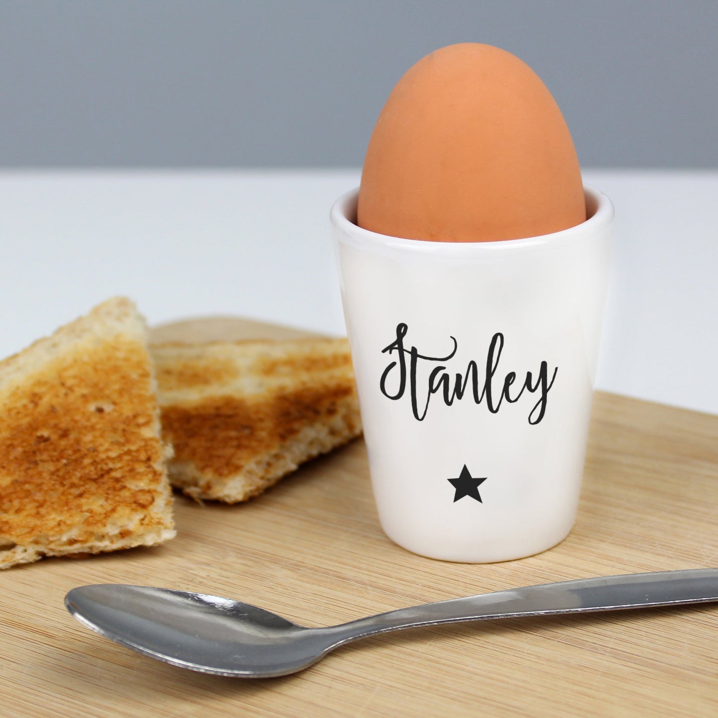 Personalised Star Name Only Egg Cup: 2 - Egg Cups By Gift Moments