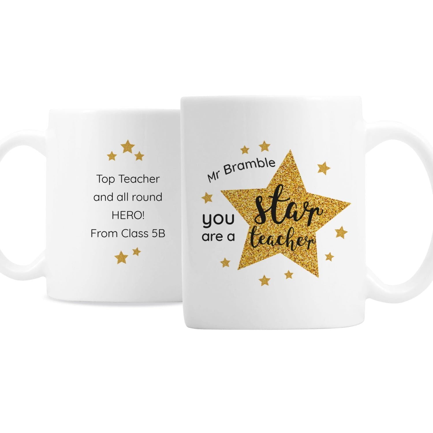 Personalised Star Teacher’s Mug: 3 - Mugs By Gift Moments