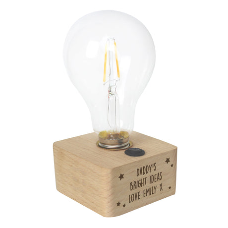 Personalised Stars LED Bulb Table Lamp: 5 - LED Lighting By Gift Moments