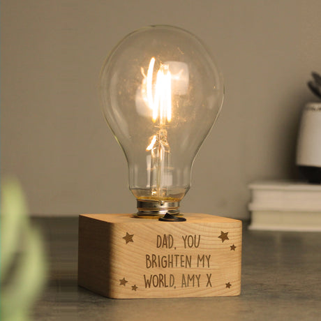 Personalised Stars LED Bulb Table Lamp: 3 - LED Lighting By Gift Moments