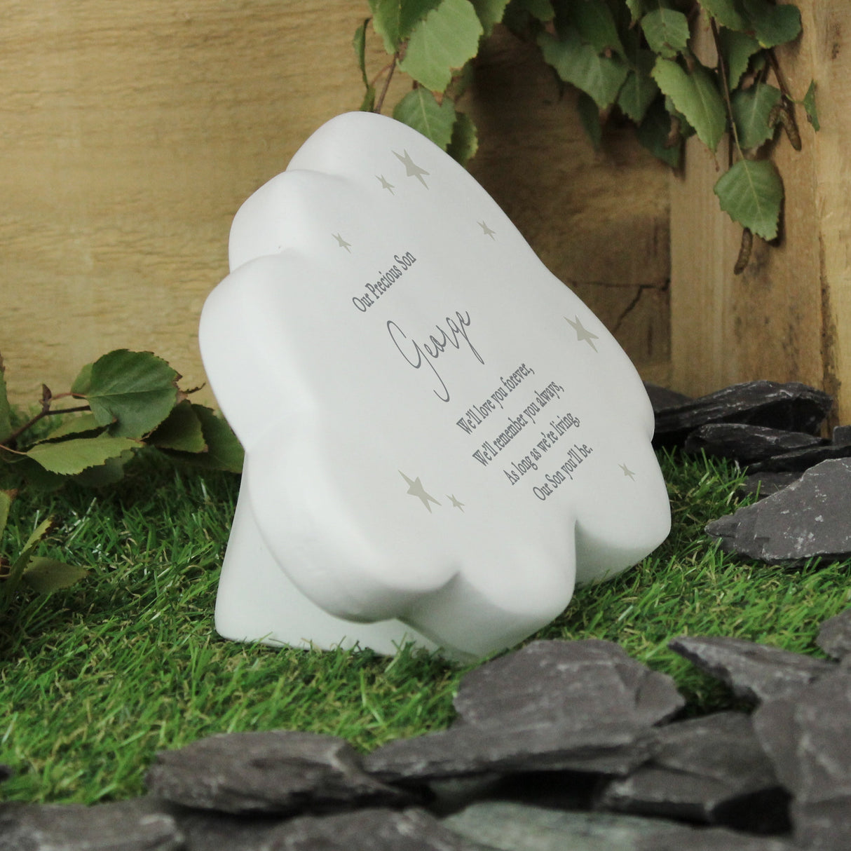 Personalised Stars Resin Memorial Cloud: 4 - Memorials By Gift Moments