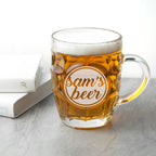 Personalised Statement Dimpled Beer Glass - Shop Beer Glasses At Gift Moments - 2
