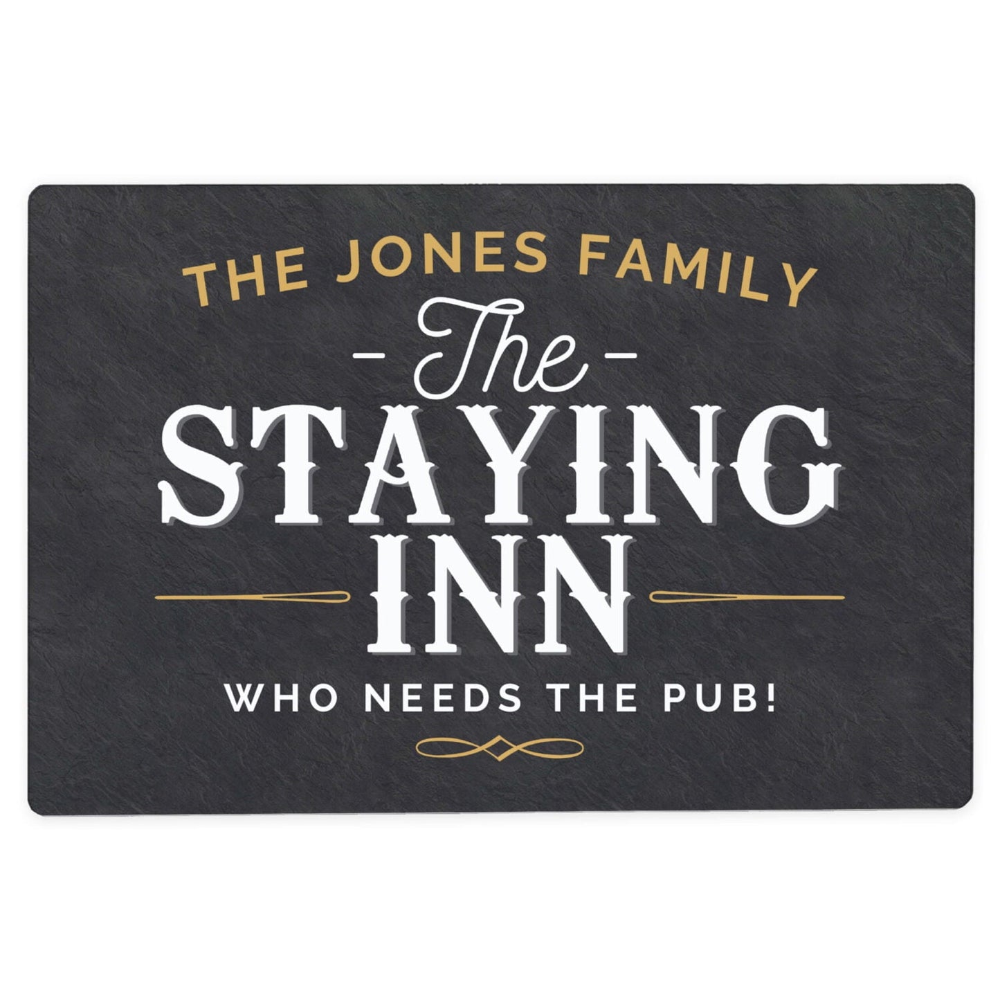 Personalised Staying Inn Metal Sign: 4 - Signs & Plaques By Gift Moments
