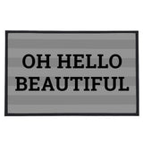 Personalised Indoor Striped Rubber Doormat: 4 - Doormats By Gift Moments