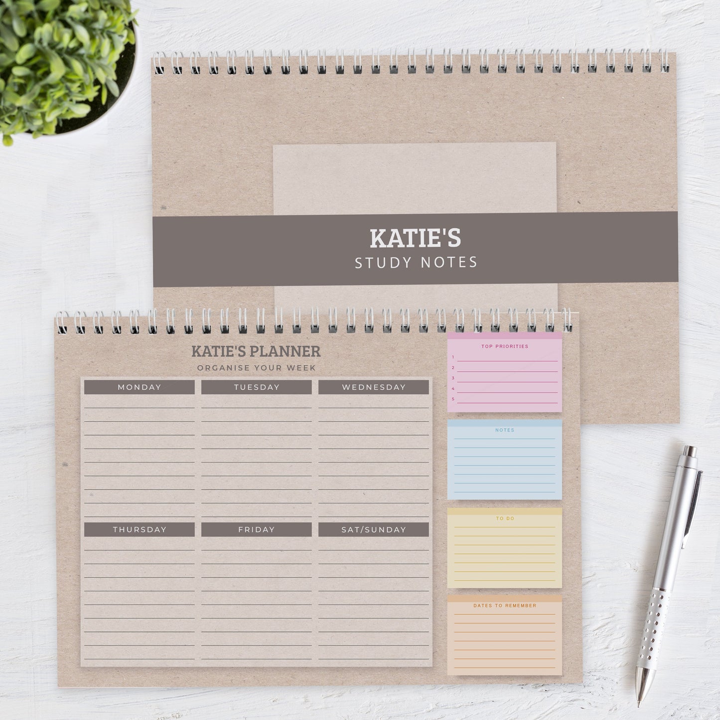 Personalised Study A4 Desk Planner: 4 - Calendars & Planners By Gift Moments