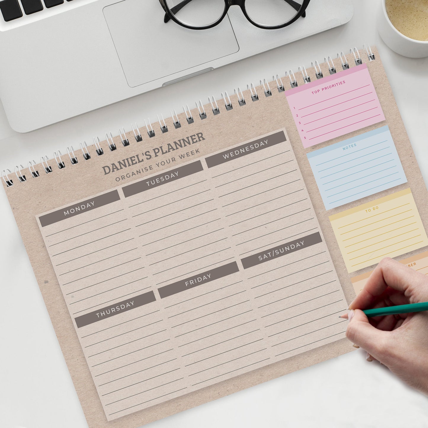 Personalised Study A4 Desk Planner: 5 - Calendars & Planners By Gift Moments
