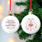 Personalised Sugar Plum Fairy Bauble - Shop Christmas Baubles At Gift Moments - 1